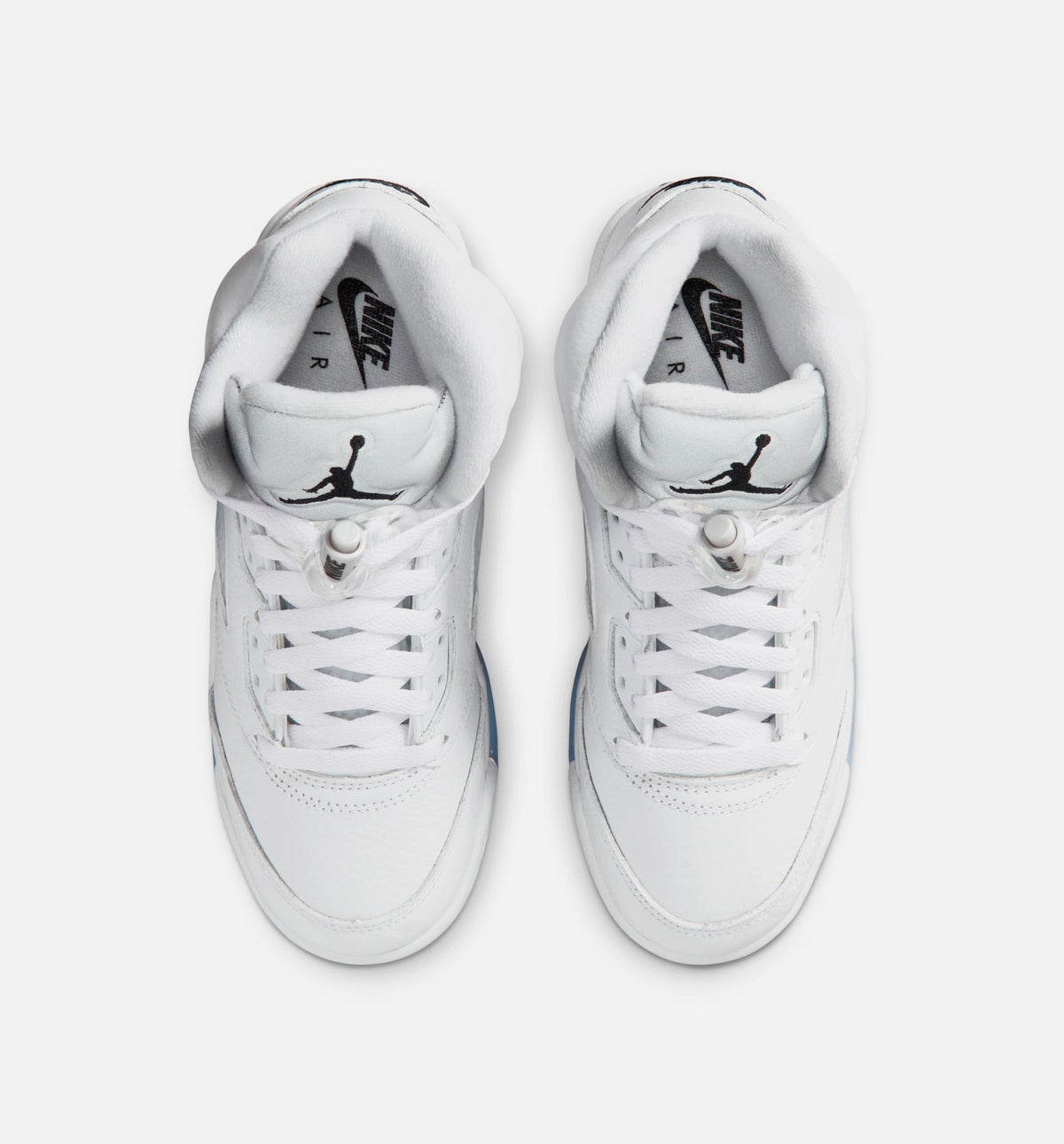 Air Jordan 5 Retro OG White Metallic Grade School - White/Black/Metallic Silver