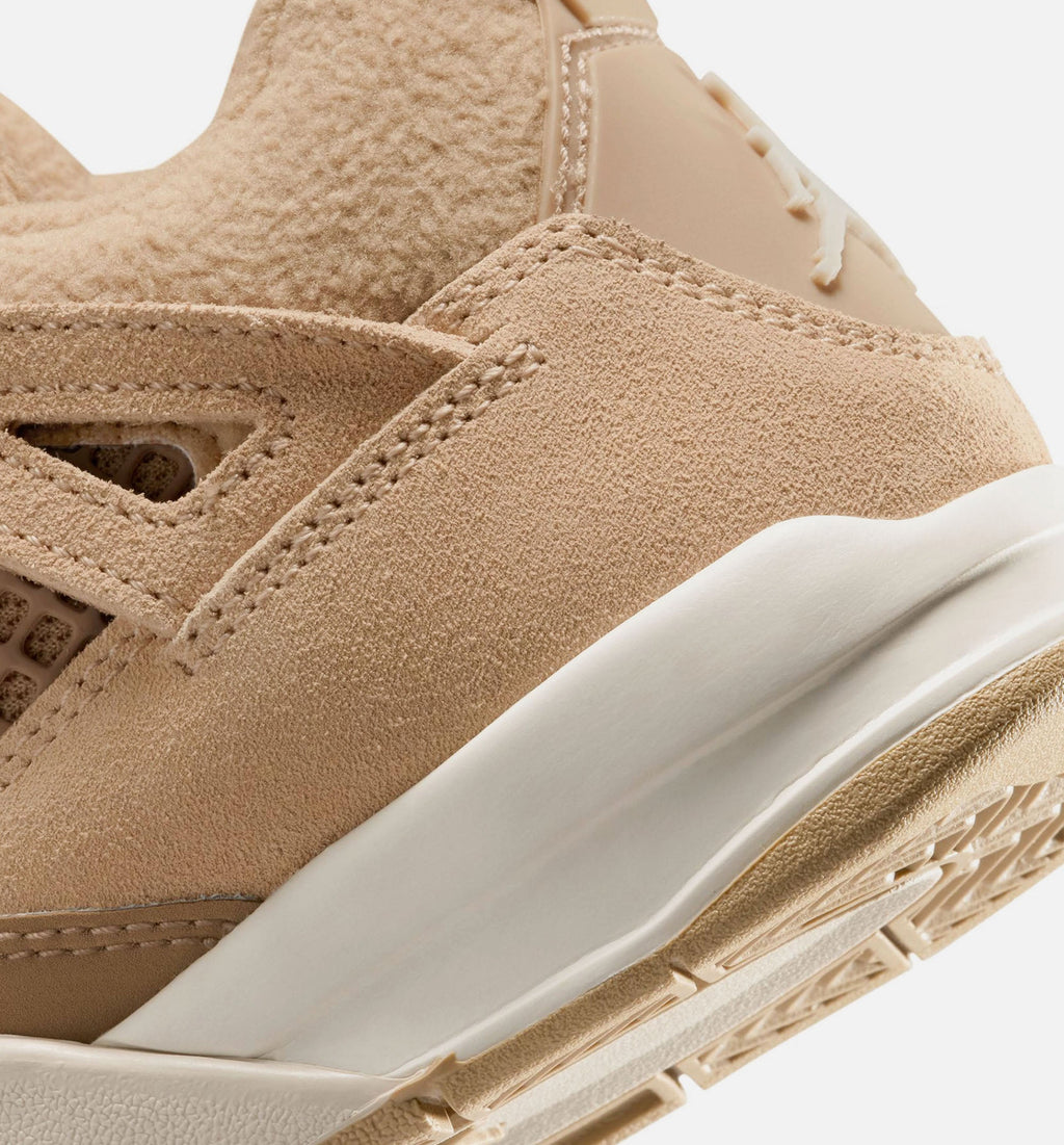 Air Jordan 4 Retro Cozy Girl Preschool - Hemp/Light Orewood Brown