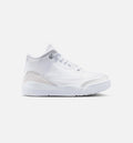 Air Jordan 3 Retro Preschool - White/Metallic Silver