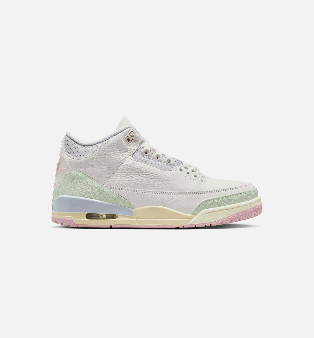 Air Jordan 3 Retro Men's Lifestyle Shoe - Sail/Jade Aura/Aura/Iced Carmine