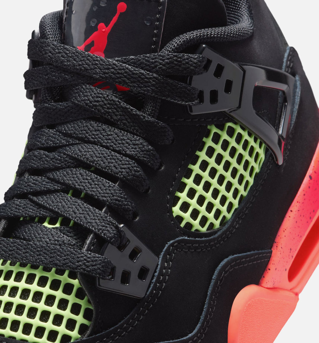 Air Jordan 4 Retro Black Infrared 23 Grade School - Black/Infrared 23/Bright Mango