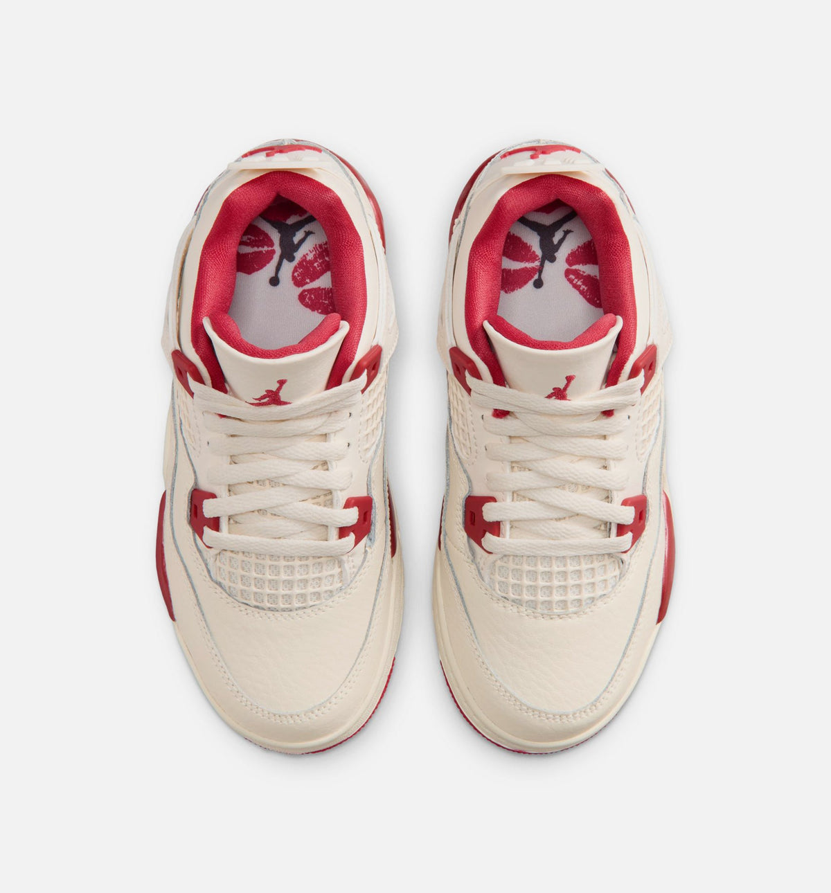 Air Jordan 4 Retro Valentine's Day Preschool - Pale Ivory/Sierra Red/Tough Red