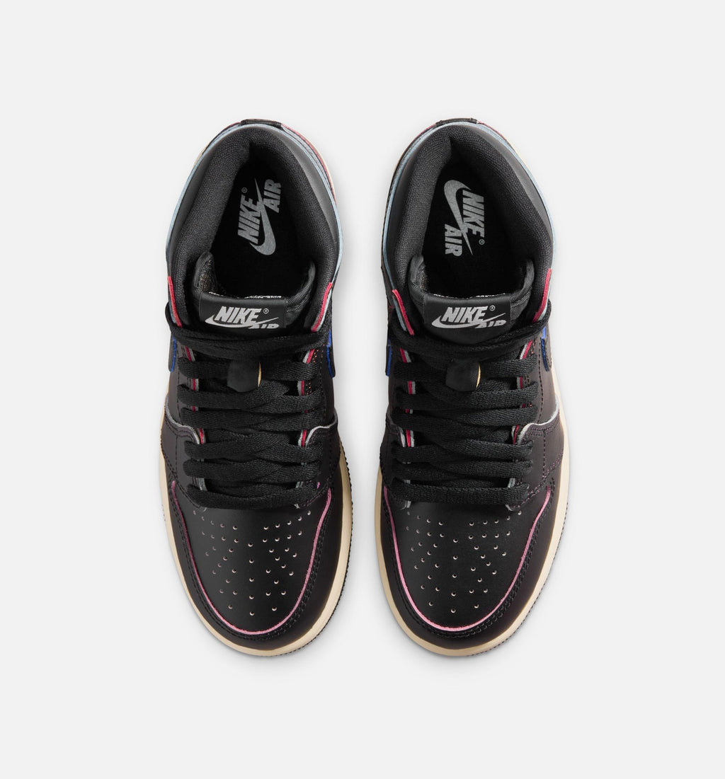 Air Jordan 1 Retro High OG Grade School - Black/Muslin
