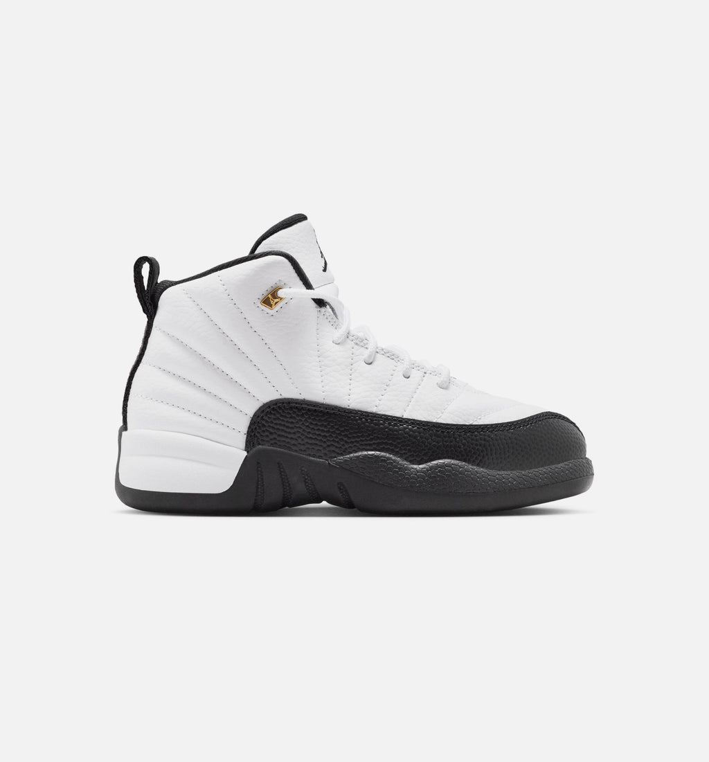 Air Jordan 12 Retro Taxi Preschool - White/Black/Taxi