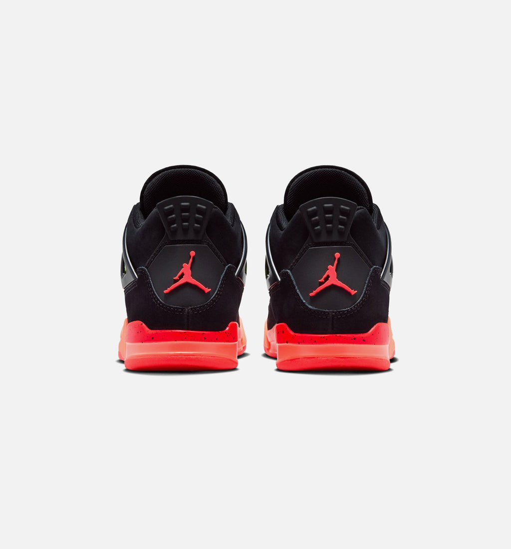 Air Jordan 4 Retro Black Infrared 23 Preschool - Black/Infrared 23/Bright Mango