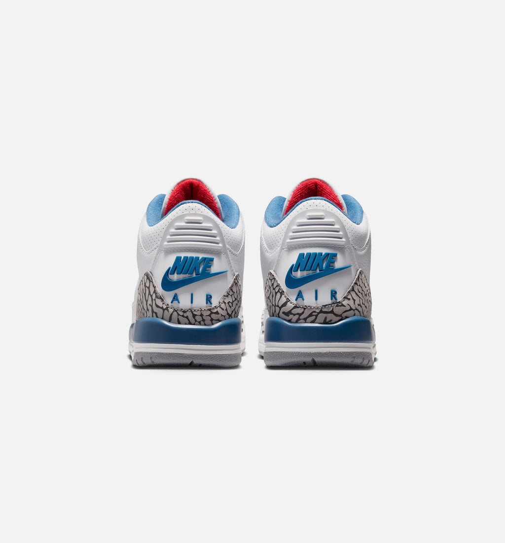 Air Jordan 3 Retro OG True Blue Grade School - White/Fire Red/True Blue