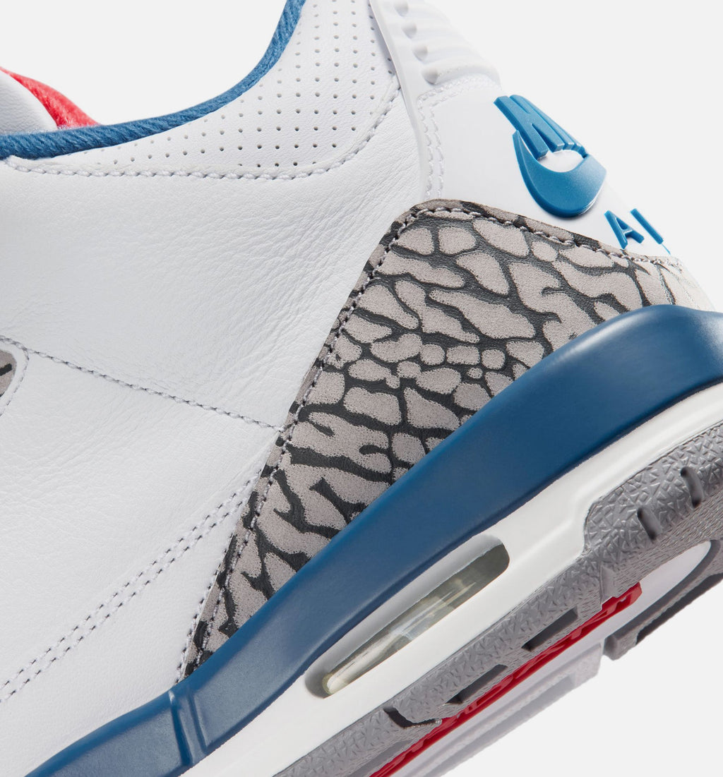 Air Jordan 3 Retro OG True Blue Grade School - White/Fire Red/True Blue