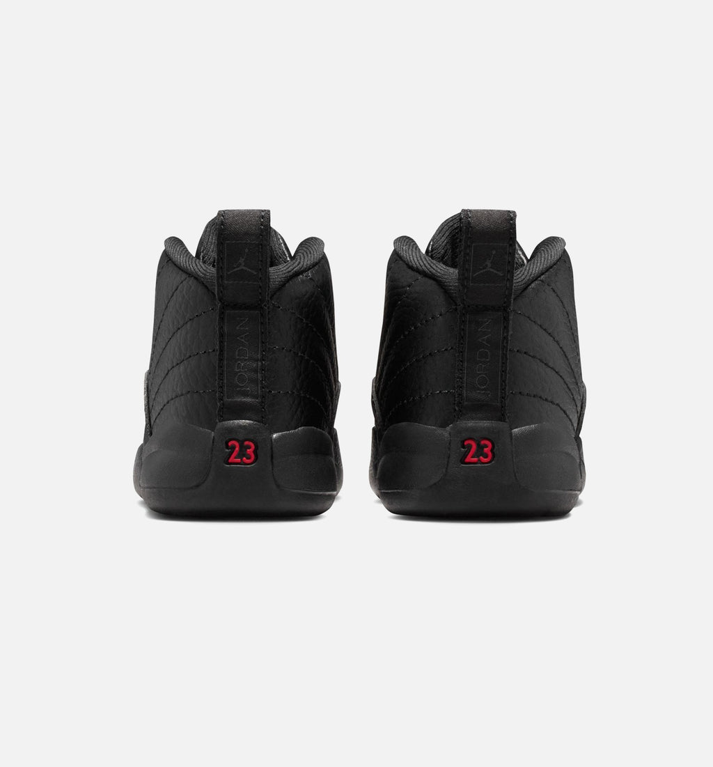 Air Jordan 12 Retro Bloodline Infant/Toddler - Black/Varsity Red