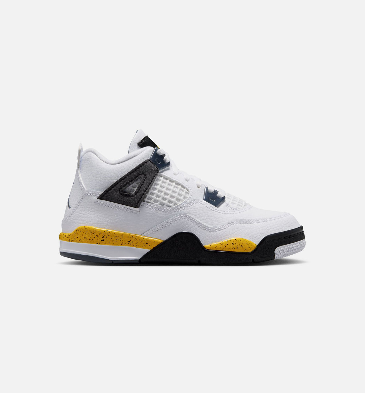Air Jordan 4 Retro Rare Air Tour Yellow Preschool - White/Dark Blue Grey/Black/Tour Yellow