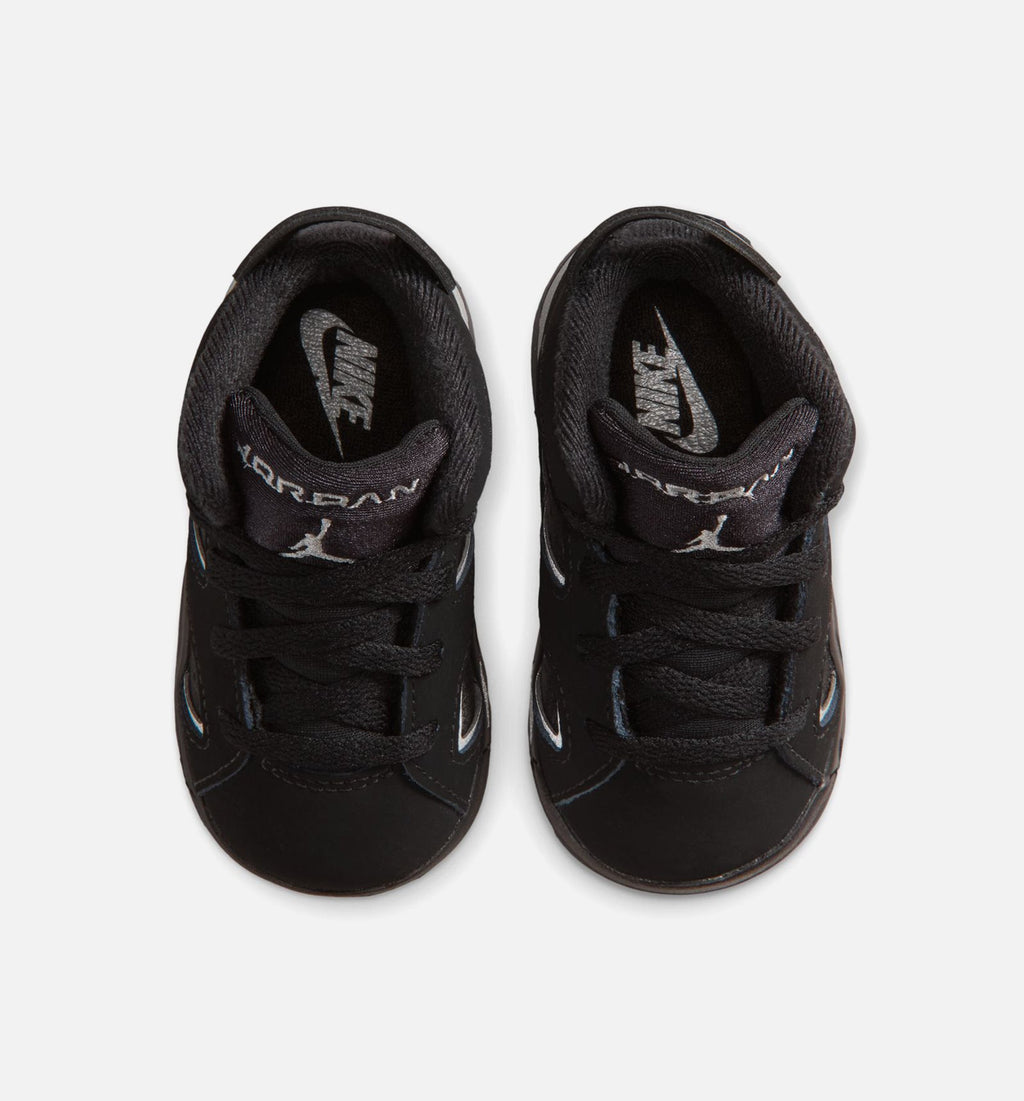 Air Jordan 6 Cap & Gown Infant/Toddler - Black/Reflective Silver