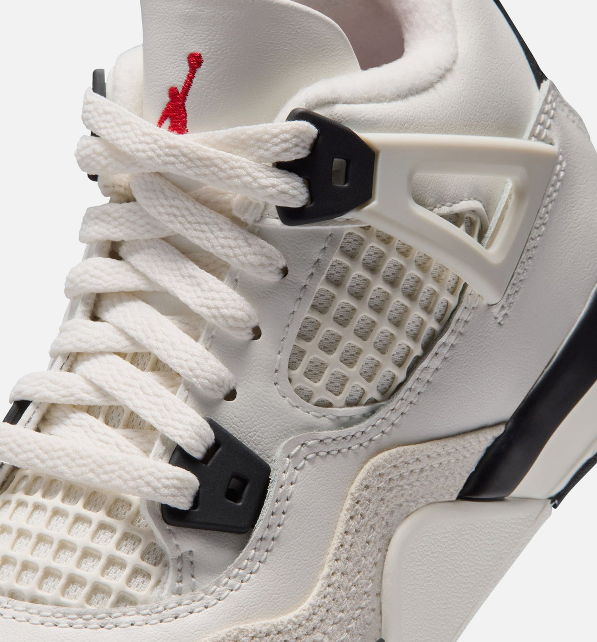 Air Jordan 4 Retro Flight Club Preschool - Sail/Black/University Red