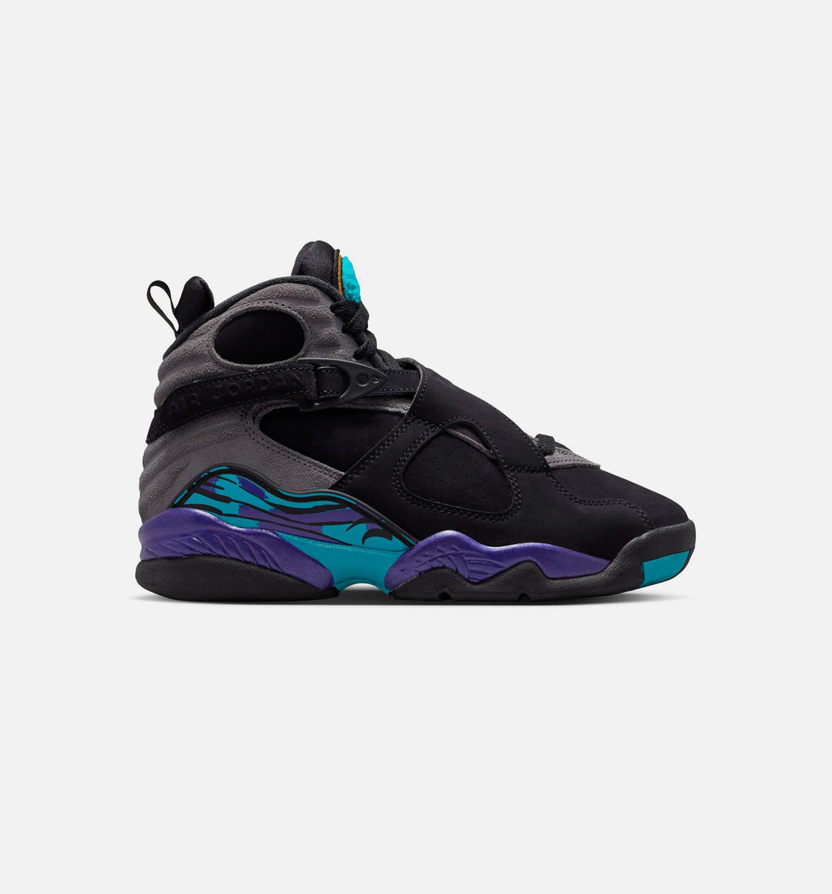 Air Jordan 8 Retro Aqua Grade School - Black/Multi-Color/Bright Concord