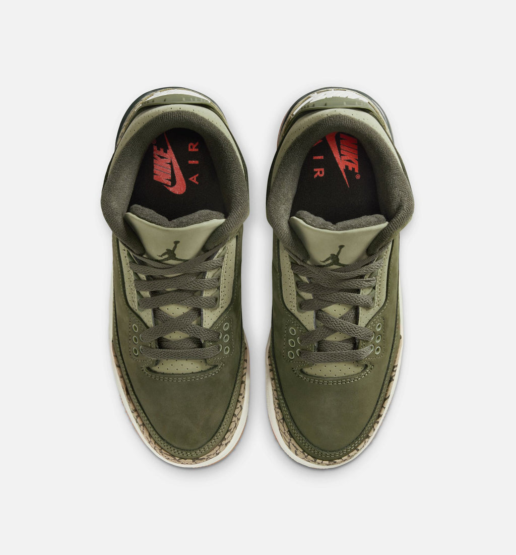 Air Jordan 3 Retro Medium Olive Grade School - Medium Olive/Sequoia/Neutral Olive/Sail
