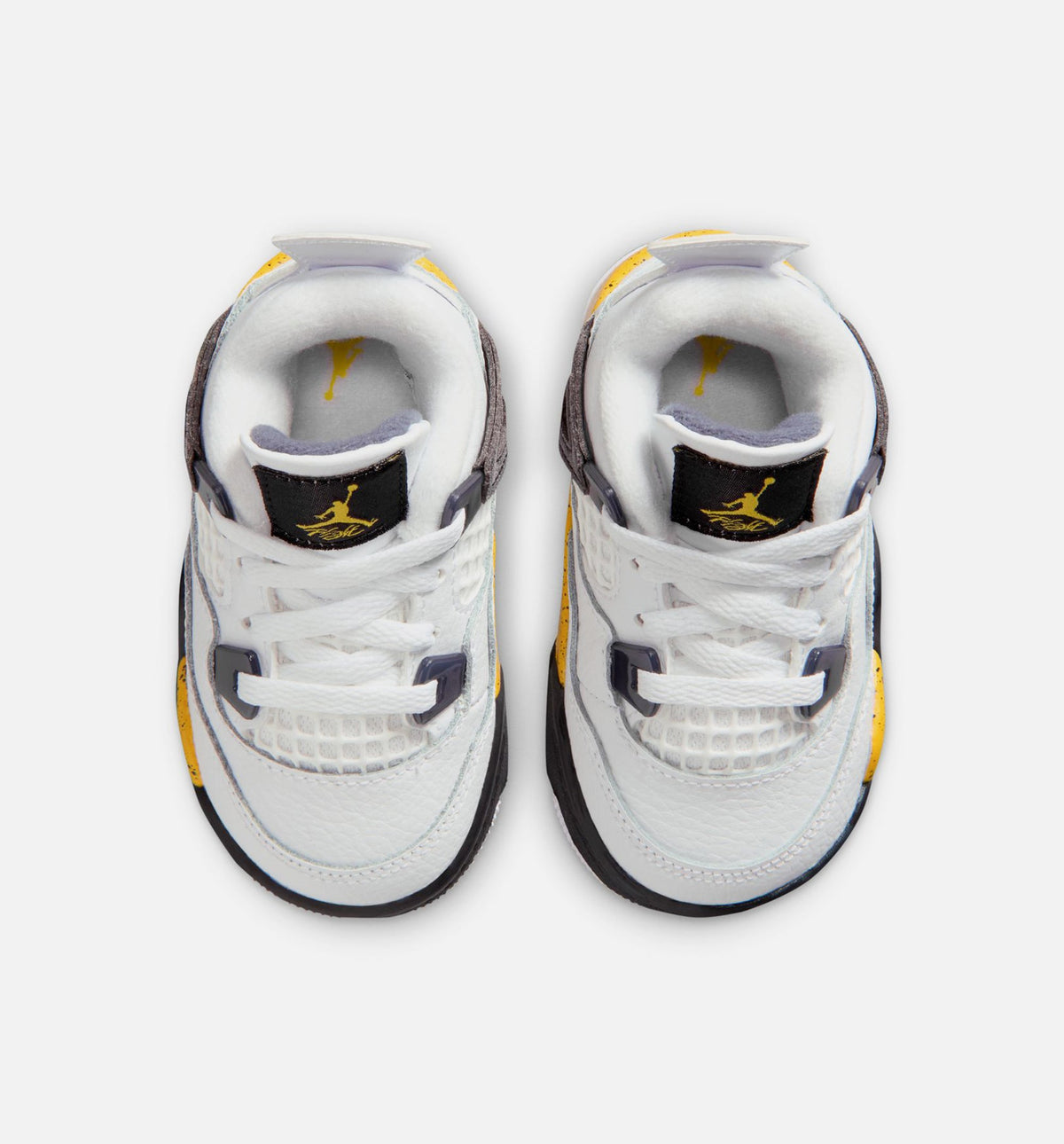 Air Jordan 4 Retro Rare Air Tour Yellow Infant/Toddler - White/Dark Blue Grey/Black/Tour Yellow