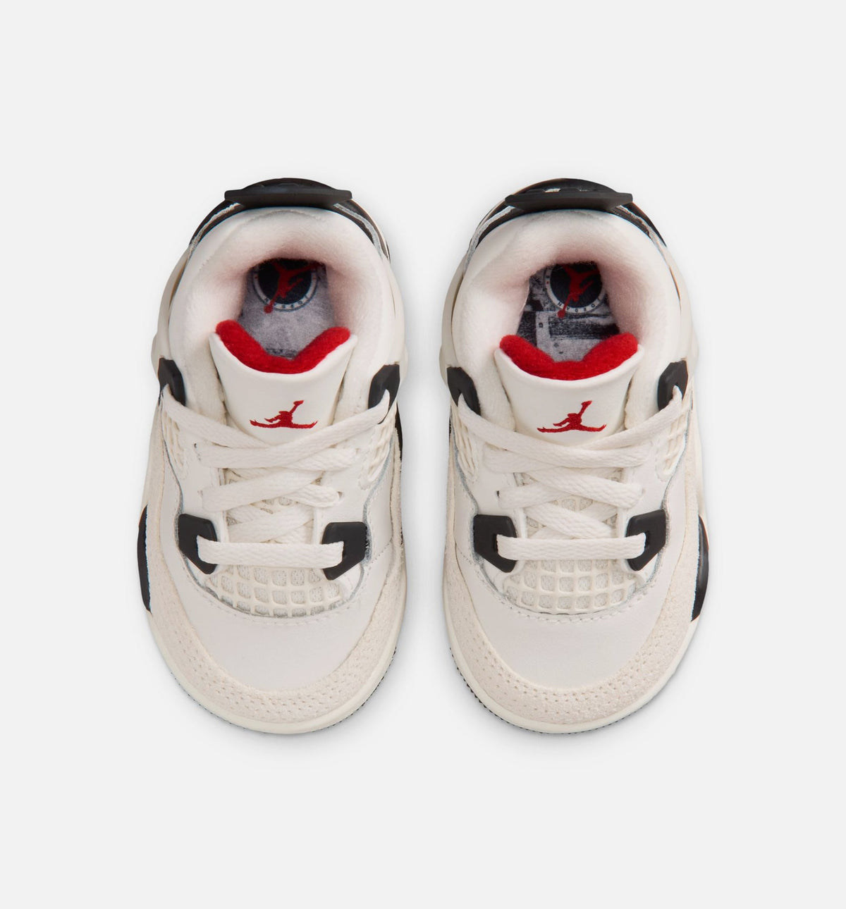Air Jordan 4 Retro Flight Club Infant/Toddler - Sail/Black/University Red