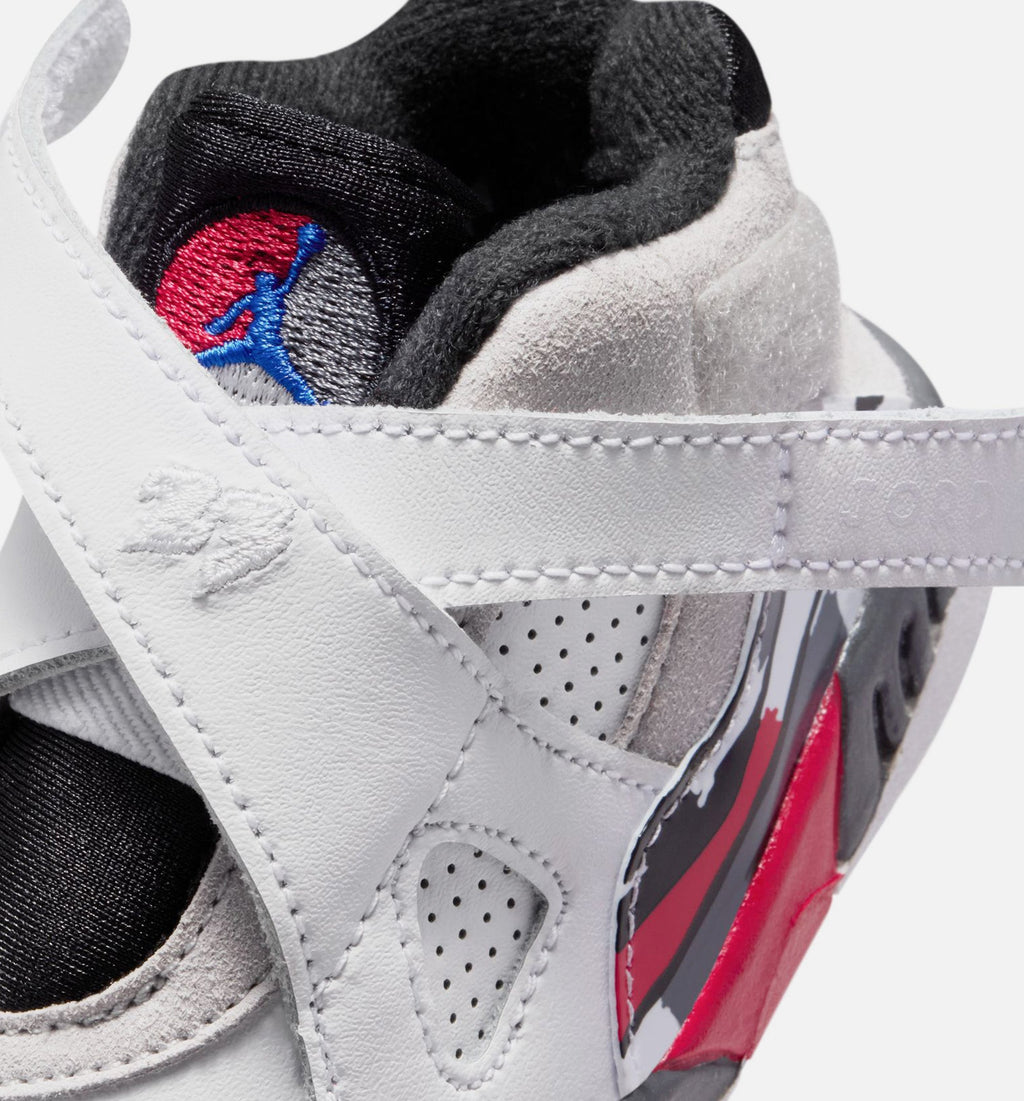 Air Jordan 8 Retro White and True Red Infant/Toddler - White/Black/True Red