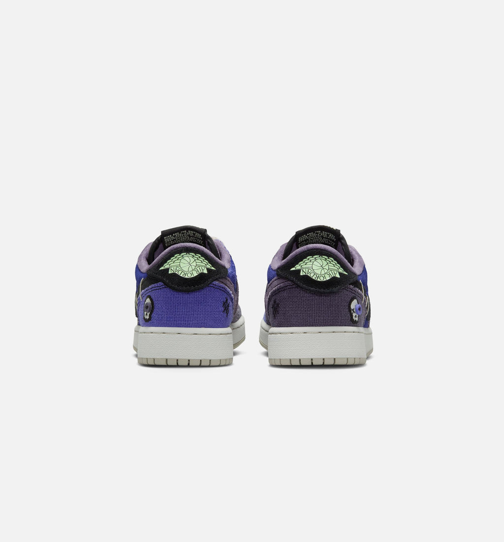 Air Jordan 1 Low OG Grade School - Regency Purple/Vapor Green/Black/Dark Raisin
