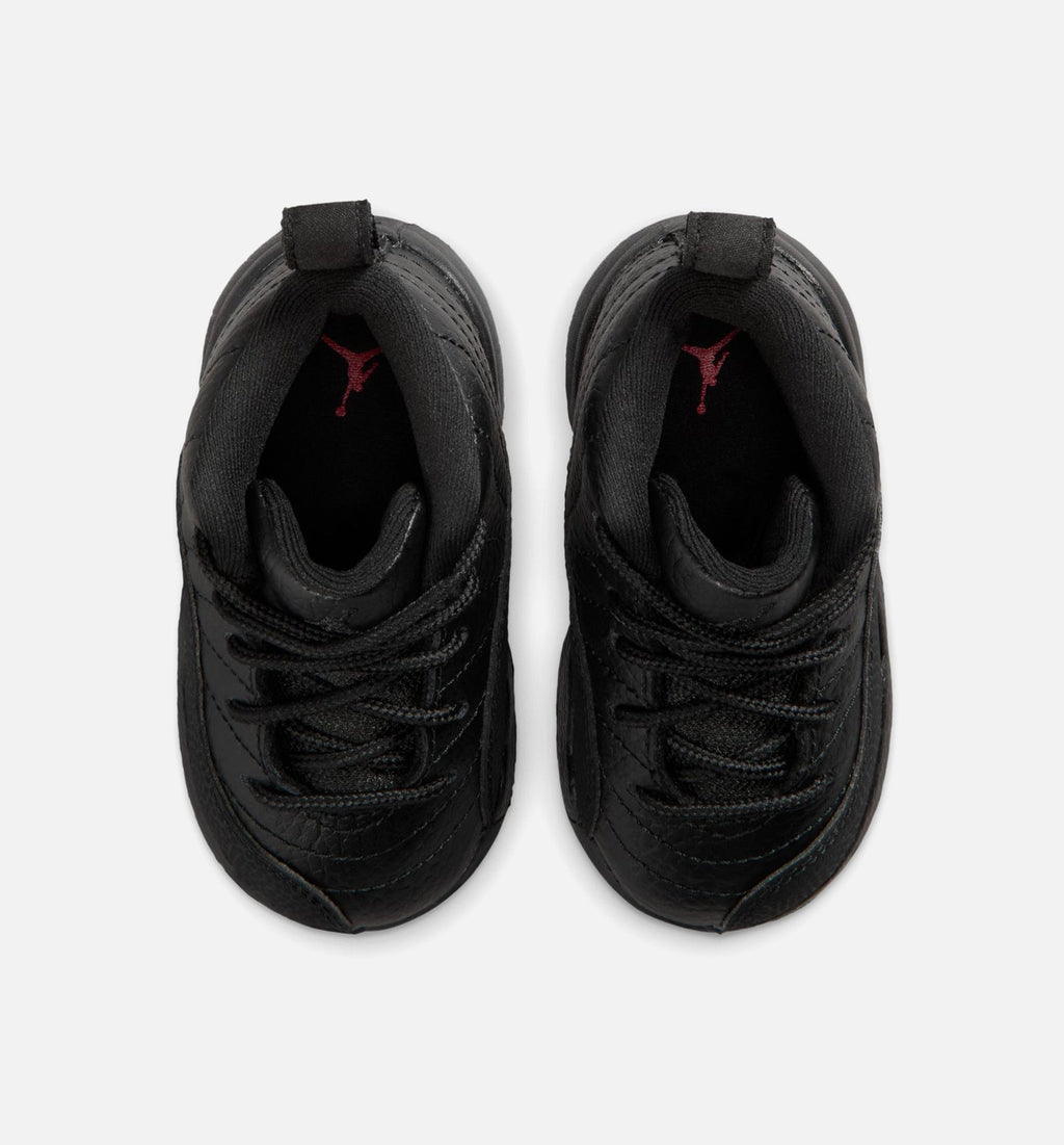 Air Jordan 12 Retro Bloodline Infant/Toddler - Black/Varsity Red