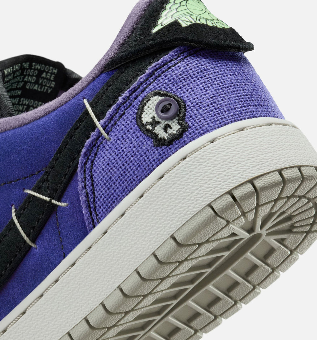 Air Jordan 1 Low OG Grade School - Regency Purple/Vapor Green/Black/Dark Raisin