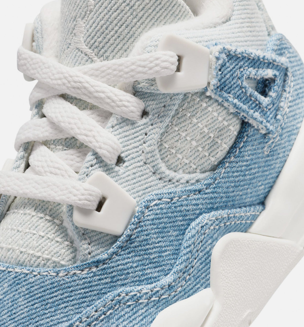 Air Jordan 4 Retro Worn Blue Infant/Toddler - Sail/Worn Blue/Metallic Gold