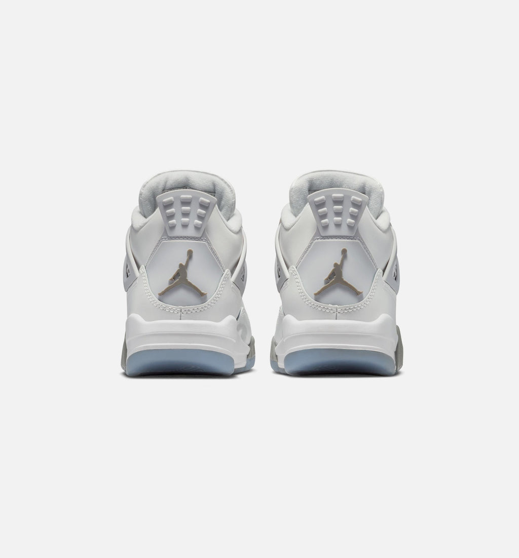 Air Jordan 4 Retro Blue Chill Grade School - Photon Dust/Blue Chill/Flat Pewter/White/Blue Tint